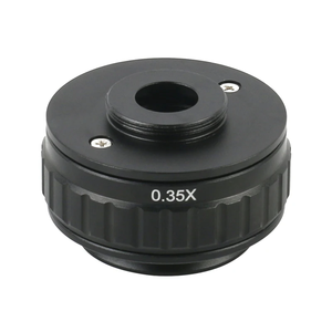 <strong>C</strong> <strong>Mount</strong> Adapters Lens 0.35X <strong>CCD</strong> for Trinocular Stereo Microscope Camera 38MM Interface Increased Field of Vision - Product Image 4