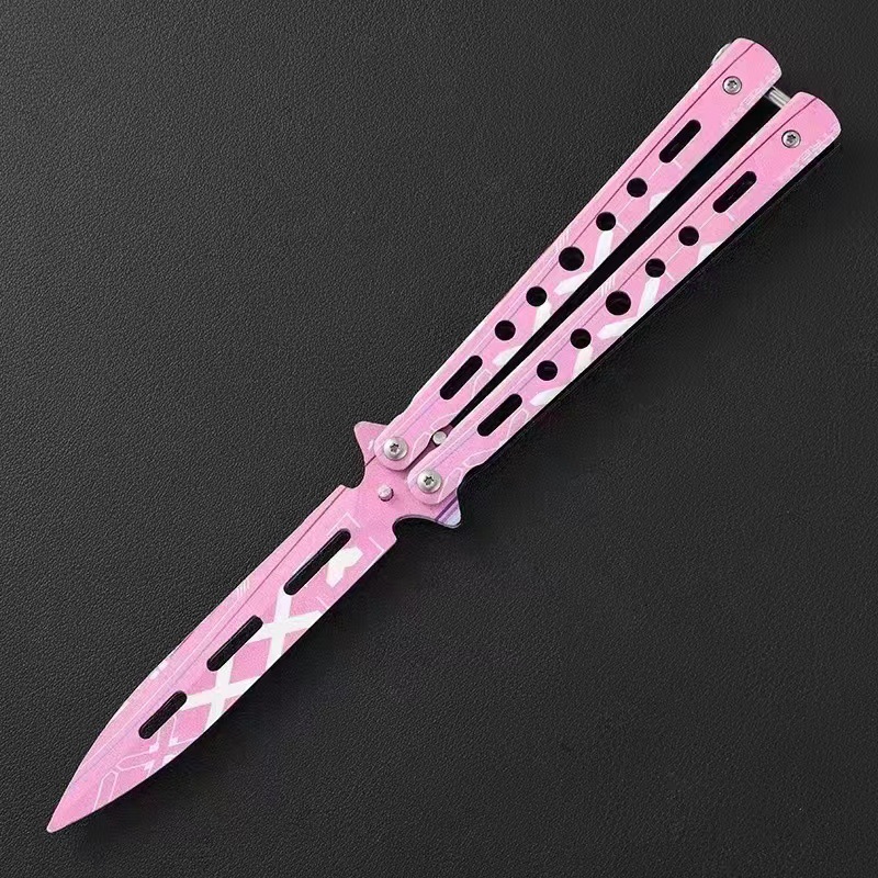 Ensemble imprimé double pointe en rose clair
