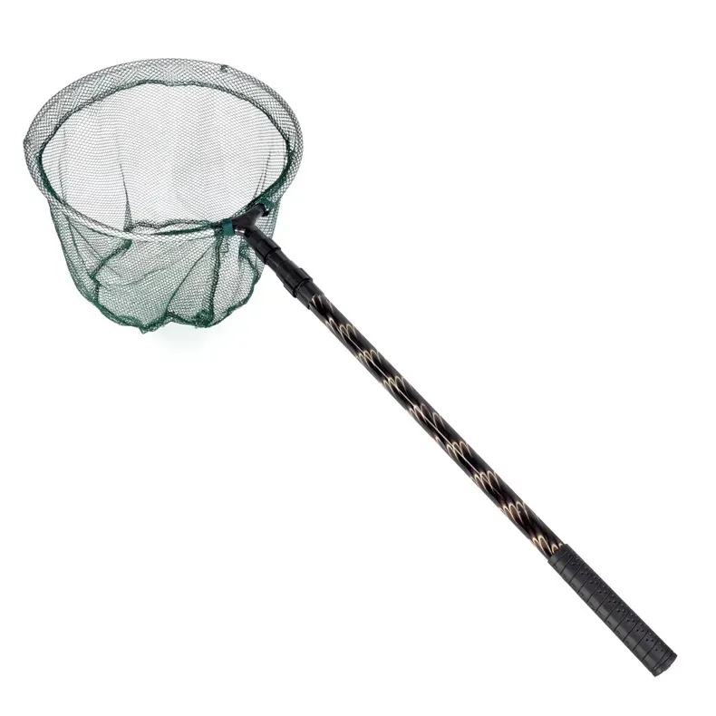 Offre Spéciale top qualité vert 74cm tige en nylon en alliage d'aluminium pliable télescopique mouche de mer nylon filet de pêche piège