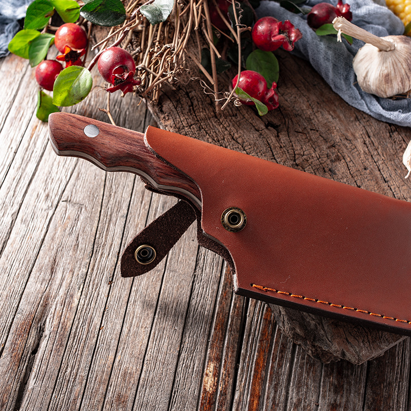 Mini Portable Outdoor Survival Camping Knife Kitchen Chopping Meat Fish Vegetable Knife Kitchen Chef Small Cleaver Knife