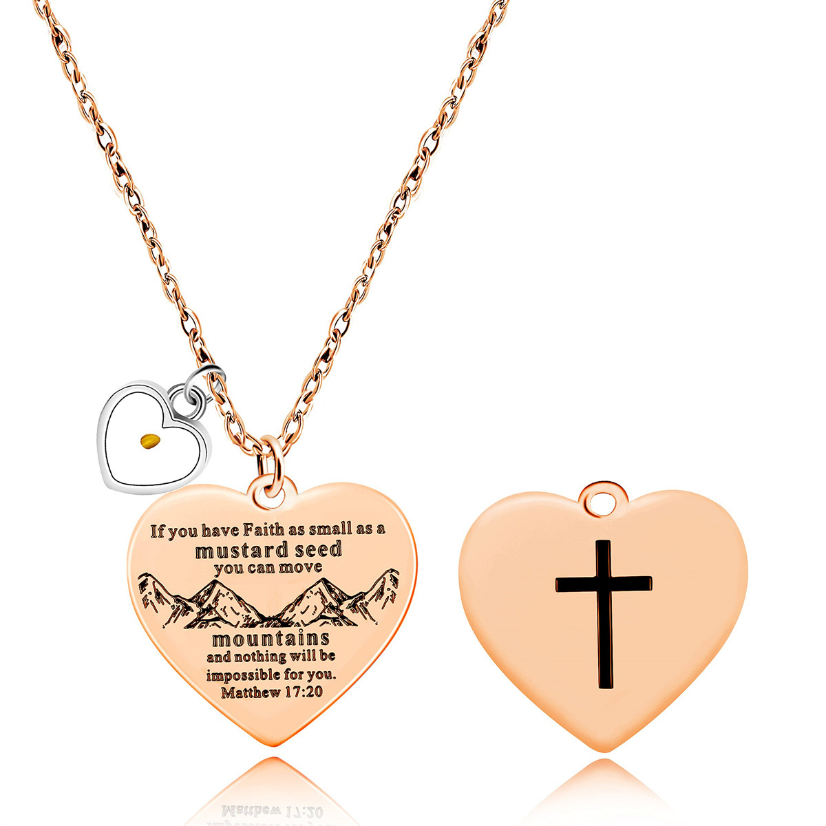 14-rose gold mountain-heart seed