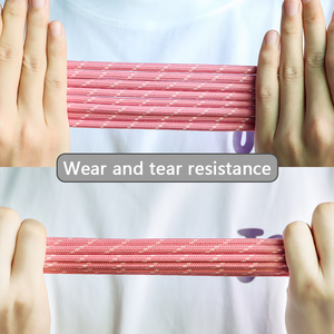 <strong>Custom</strong> logo Printing <strong>Elastic</strong> <strong>Polyester</strong> Round Cord Rope Drawstring for Sports Bag Backpack - Product Image 4