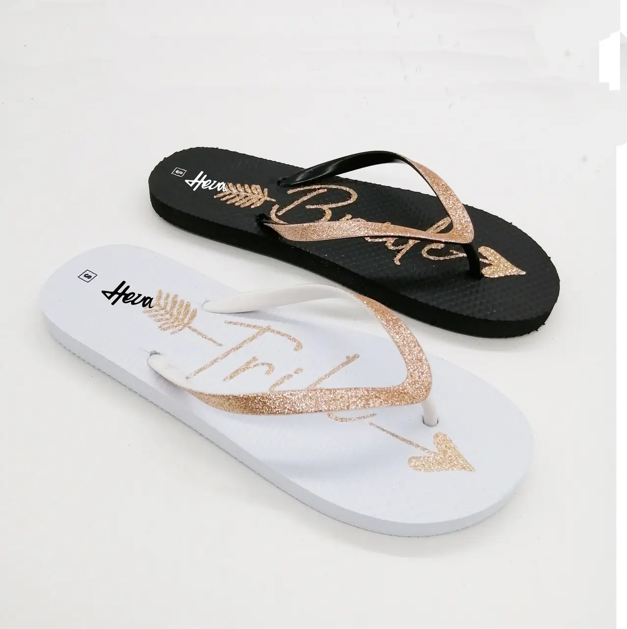 HEVA Frauen Flip-Flops Hausschuhe Strand Sliders Frau Wohnungen Freizeit schuhe Sommer Bling Casual Light Custom ized Spring Anti Slip