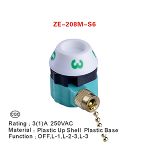 ZINGEAR çekme anahtarı ZE-208M-S6 aydınlatma Zip anahtarı 3 hız kontrol kablosu çekme anahtarı - Product Image 2