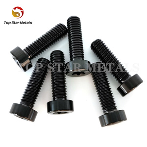 TITST黑色钛螺栓M3 x 6 /8 /10/ 12/15毫米M3钛六角柱头螺钉小螺栓修理螺钉钛紧固件