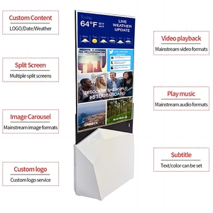 Ультра тонкий 55 дюймов прозрачный ЖК-дисплей Digital Signage и дисплеи рекламные плееры экран дисплей - Product Image 2