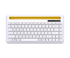 Tastiera wireless bluetooth ricaricabile con slot per schede tastiera da ufficio bluetooth per tablet portatile muto per ufficio - Product Image 1