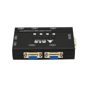 Shenzhen Factory 4-Port USB VGA <strong>KVM</strong> Monitor <strong>Switch</strong> with USB <strong>KVM</strong> Cable in Stock and Ready for Delivery!