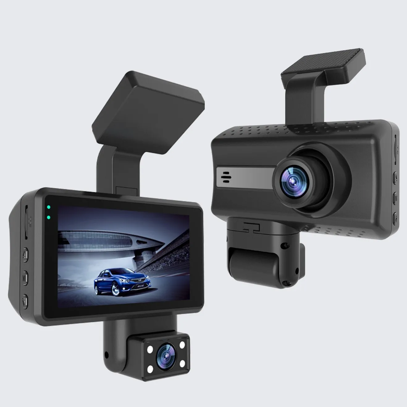 Gps 1080p Dashcam Full Hd Dvr Car Camera Driving Recorder Front And Rear Parking Monitor Vehicle Blackbox Night Vision Dash Cam