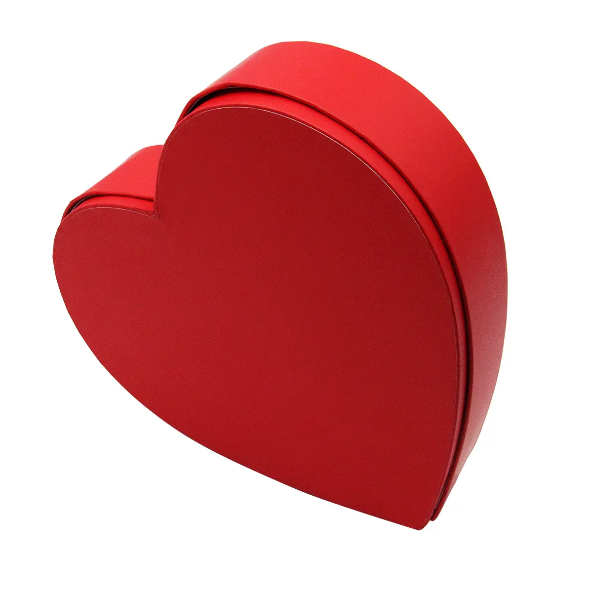 Caja de papel roja con forma de corazón para regalo, gran oferta, con tarjeta de regalo
