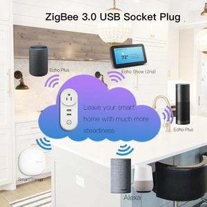 Tuya ZigBee3.0 <strong>AU</strong>/US/EU/UK/BR Smart Socket Plug with 2 USB Interface <strong>Remote</strong> Voice Control Control Alexa Google Home - Product Image 5