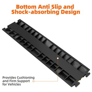 1000x245x45mm đường an toàn giao thông sự cố đoạn đường nối 2 kênh cao su PVC Bìa vỉa hè kerbside Cáp đoạn đường nối cáp bảo vệ - Product Image 2