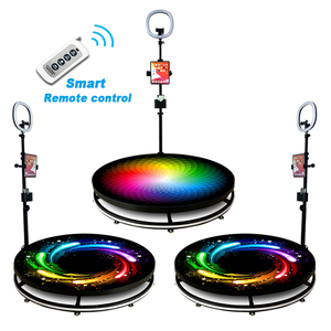 Basit kurulum Led RGB ışık 360 fotoğraf kabini 115cm cam 5-6 kişi 360 PhotoBooth makinesi partiler için - Product Image 5