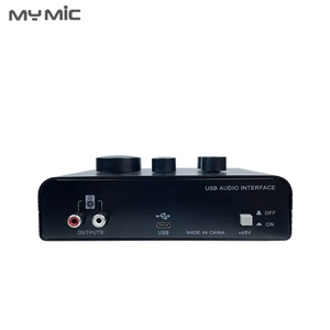 MY MIC X7 interfaz de audio USB externa amplificador de micrófono tarjetas de sonido para grabación de estudio cantando - Product Image 4