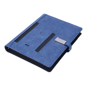 <strong>Note</strong> Book Gift Set Diary Custom Printed Pages Smart Journal Planner Wireless Charging Power Bank A5 PU Leather Custom Packing - Product Image 5