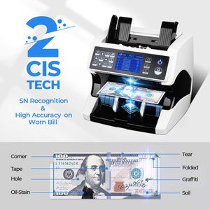 AL-920 2CIS Total <strong>Value</strong> 6-8 <strong>Mix</strong> Bill <strong>Counting</strong> Fake Money/Counterfeit Currency <strong>Detecting</strong> <strong>Counting</strong> Counter UV/MG/IR - Product Image 6