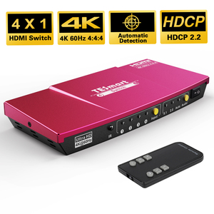 TESmart OEM ODM <strong>Input</strong> <strong>4</strong> <strong>Output</strong> <strong>1</strong> HDMI <strong>Switcher</strong> HDCP 2.2 Detection CEC 4K60Hz HDMI Switch - Product Image 2