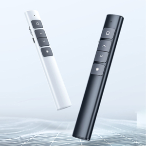 Presentatore Wireless da 2.4 GHz con penna puntatori rossi puntatore telecomando USB RF ricaricabile - Product Image 1