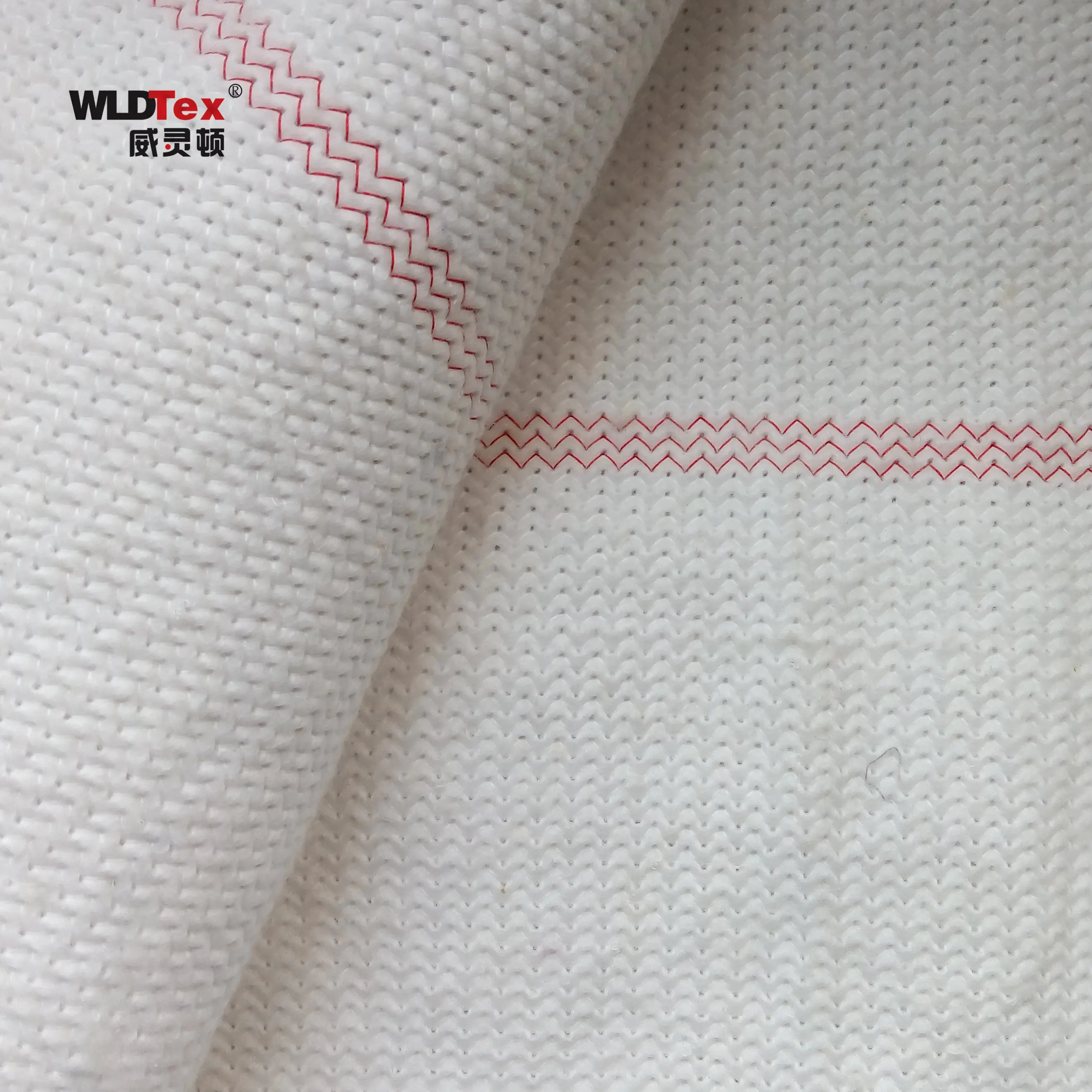 Linee di colore bianco peso e motivo personalizzati tessuto non tessuto morbido sensazione di mano punto legame tessuto non tessuto panno per la pulizia