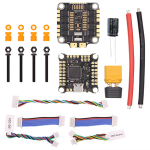 Hakrc ตัวควบคุมการบิน V2 F4พร้อมบิต BLHeli-8 ESC 4in1 <span class=keywords><strong>2</strong></span>-6S โดรน DIY FPV 30.5x30.5 F4530โลหะ V2กอง - Product Image 5
