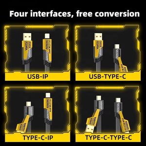 สายชาร์จ PD65W เร็วอเนกประสงค์แบบ USB TO C สำหรับสายข้อมูลโทรศัพท์มือถือเหมาะสำหรับแอปเปิ้ลและแอนดรอยด์ - Product Image 5