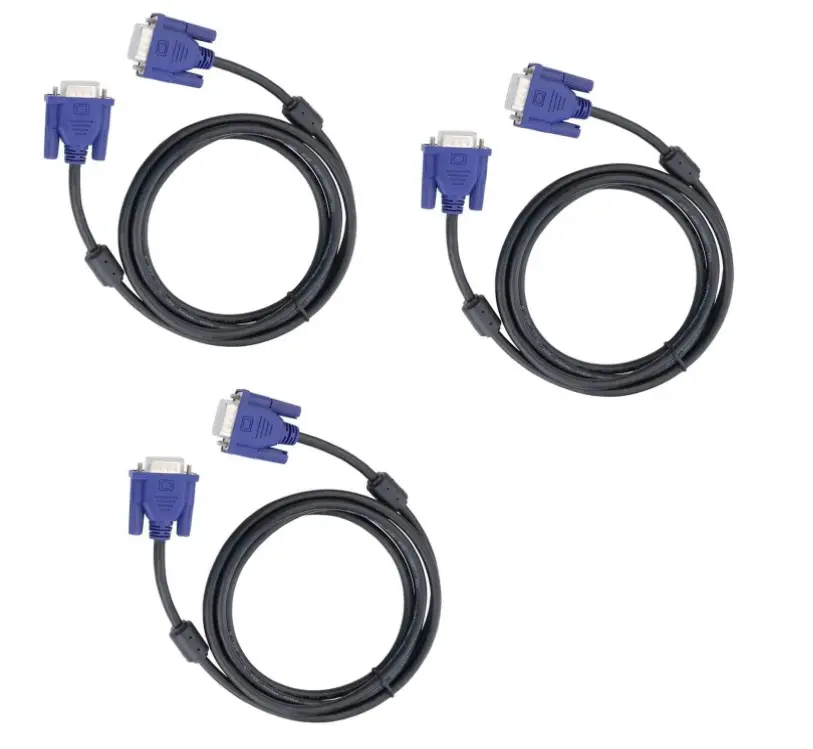 CABLETOLINK 10 pies HD15 macho a macho VGA Cable de video para TV Monitor de computadora Cable VGA con conector azul