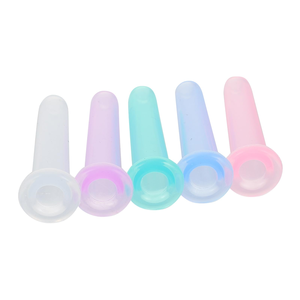 Tasses à ventouses pour les yeux Mini Silicone Thérapie des yeux Massage des yeux du visage sous vide Kit de ventouses de couleurs assorties Soins du visage Santé de la peau - Product Image 1