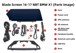 Android Blade ekran 12.3 inç CarPlay GPS otomobil radyosu ile BMW X1 X2 için F48/F49/F39 2016-2018 NBT/EVO sistemi araba Navi oynatıcı - Product Image 5