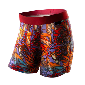 Tốt nhất bán Mens Patterned đồ lót của nam giới Boxer Briefs thể dục thể thao chạy boxer xe máy nén quần short đồ lót - Product Image 5