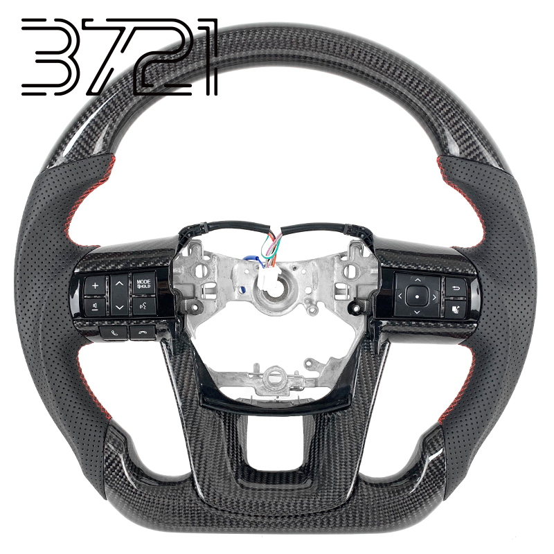 Carbon fiber+Perforated leather