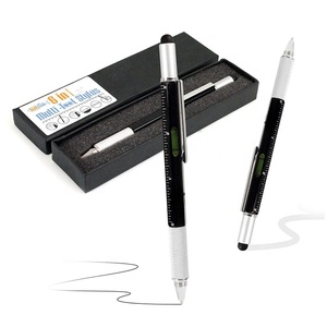 卡内塔定制标志多功能6合1工具笔金属尺螺丝刀手写笔圆珠笔 - Product Image 5