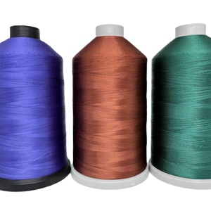 Hilo de coser Multicolor de alta resistencia, hilo de poliéster de alta tenacidad para máquina de coser, 75D/2 150D/3 210D/2 - Product Image 1