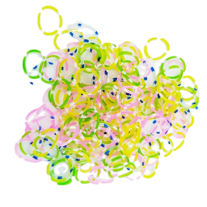 Gummibänder Webstuhl Armband OEM Hersteller liefern direkt gewebte mehrfarbige hochela tische TPR A08 DIY Spielzeug