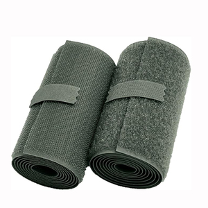 Aangepaste 20Mm 25Mm Groen En Tan Kleuren Haak En Lus Nylon Elastische Haak En Lus Voor Tactisch Product - Product Image 1