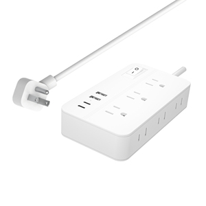 カスタムカラーマルチデバイス充電ハブ4AC + 3USB電源ストリップ家庭用アップル/サムスン高速充電白/黒オプション - Product Image 5