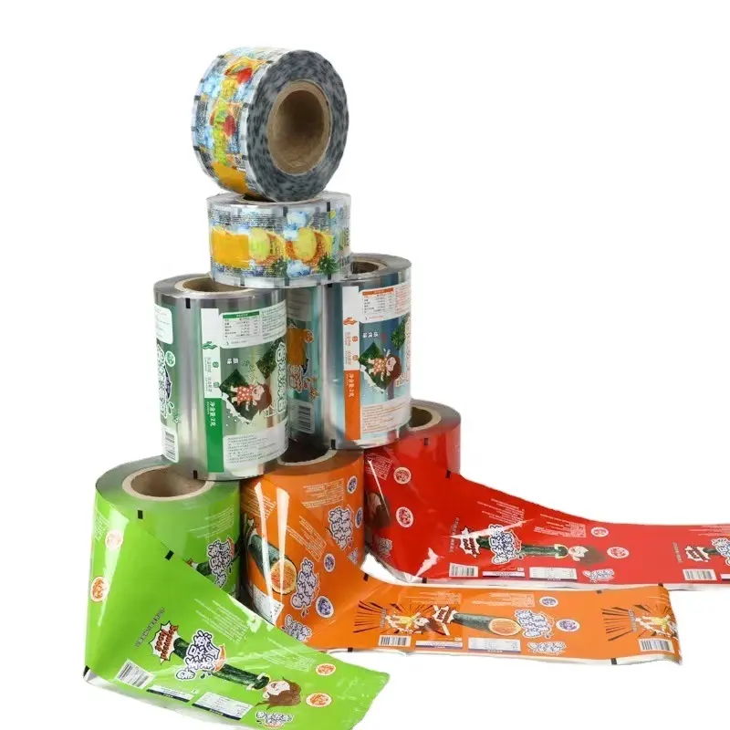 Atacado Personalizado Sucata Impresso Laminado Rolo De Plástico PE Embalagem Mylar Roll Film Limpar Sachet Film Rolls