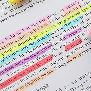 Customizable Erasable <strong>Highlighters</strong> Set Double Sided <strong>Chisel</strong> and Fine <strong>Tip</strong> Assorted Colors Fluorescent <strong>Highlighter</strong> Markers Pens - Product Image 5