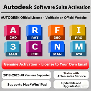<span class=keywords><strong>Software</strong></span> Autodesk Ufficiale Originale: Attivazione per ~80 Prodotti Compresi AutoCAD, 3ds Max, Revit e Altri. - Product Image 2