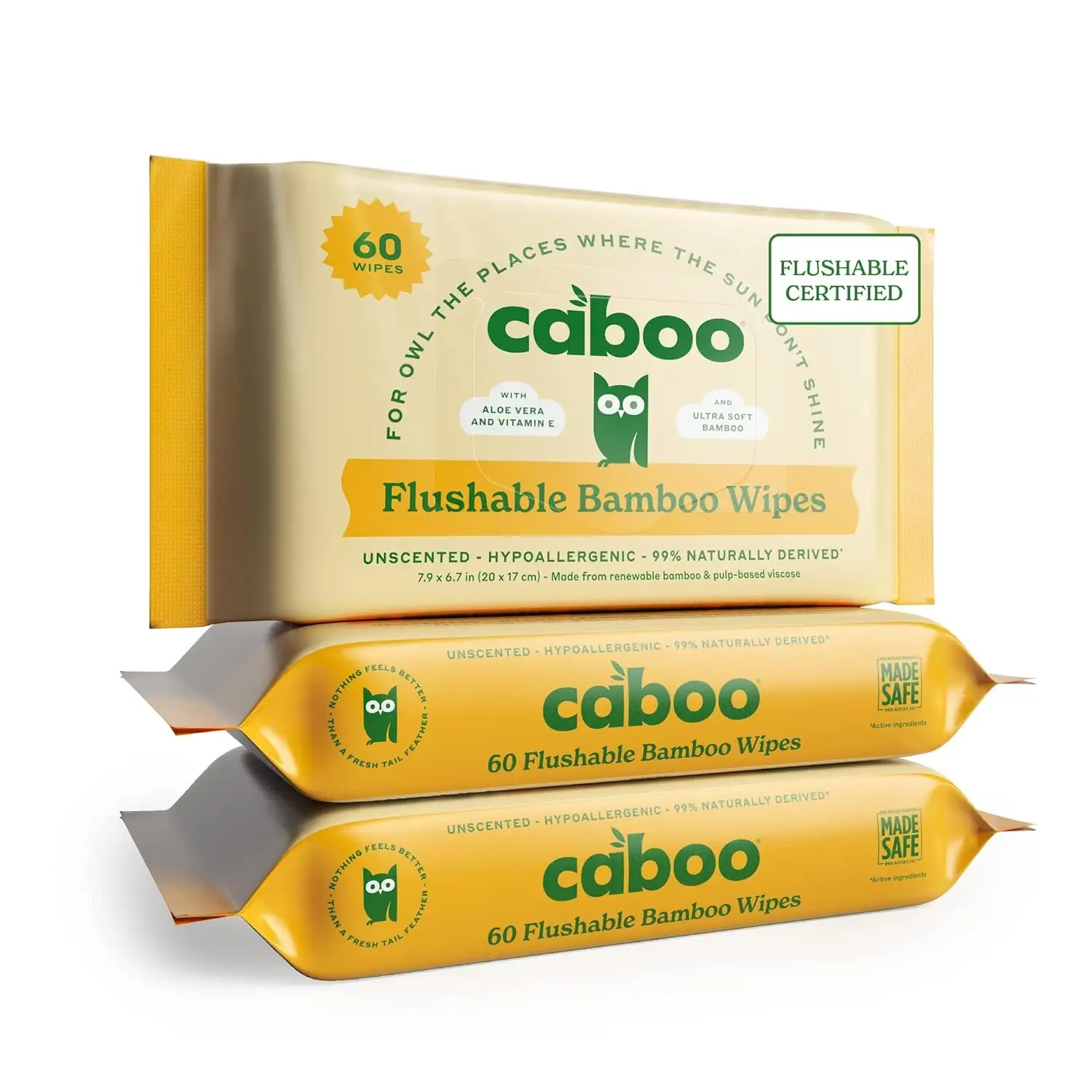 Bamboo Flushable Wipes Septic Safe Eco Friendly Biodegradable Unscented flushable toilet wet wipe for Adults wet toilet paper