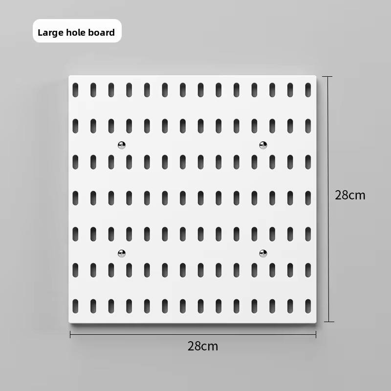 Grand panneau perforé blanc 28*28 cm
