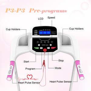 2025 Elektrisches Klapp laufband Einfache Montage Motorisierte Fitness-Laufmaschine mit Lautsprechern für den Heimgebrauch, 12 vor eingestellte Programme - Product Image 3