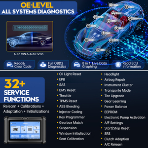 Máquina de programación de llaves perdidas para todas las llaves X100 PADS Máquina de programación de llaves de coche universal para todos los coches Actualización gratuita de por vida