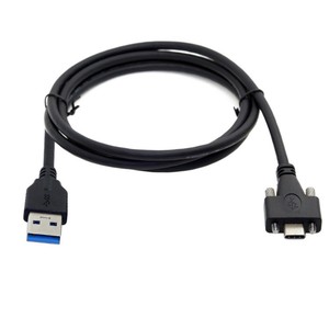 USB3.0ตัวผู้เป็นตัวต่อชนิด C ตัวผู้พร้อมสายดาต้าแบบมีสกรูแผงสาย USB 3.0ชนิด C พร้อมสกรูสาย USB 10g - Product Image 3