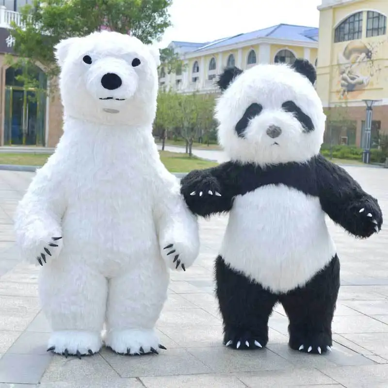 Hotselling animale gigante mascotte Koala orso polare Costume divertente gonfiabile Panda mascotte Costume per adulti