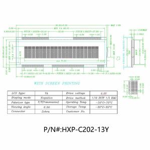 1/16 dovere VA display LCD, adatto per il tipo di carattere a matrice di punti modulo LCD - Product Image 6