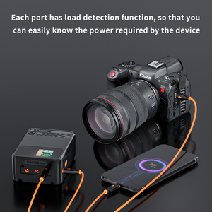 ZGCINE ZG-X50 Vマウントバッテリーサポート双方向45WPD、リアルタイム検出USB-C急速充電器52Wh/14.8V - Product Image 6