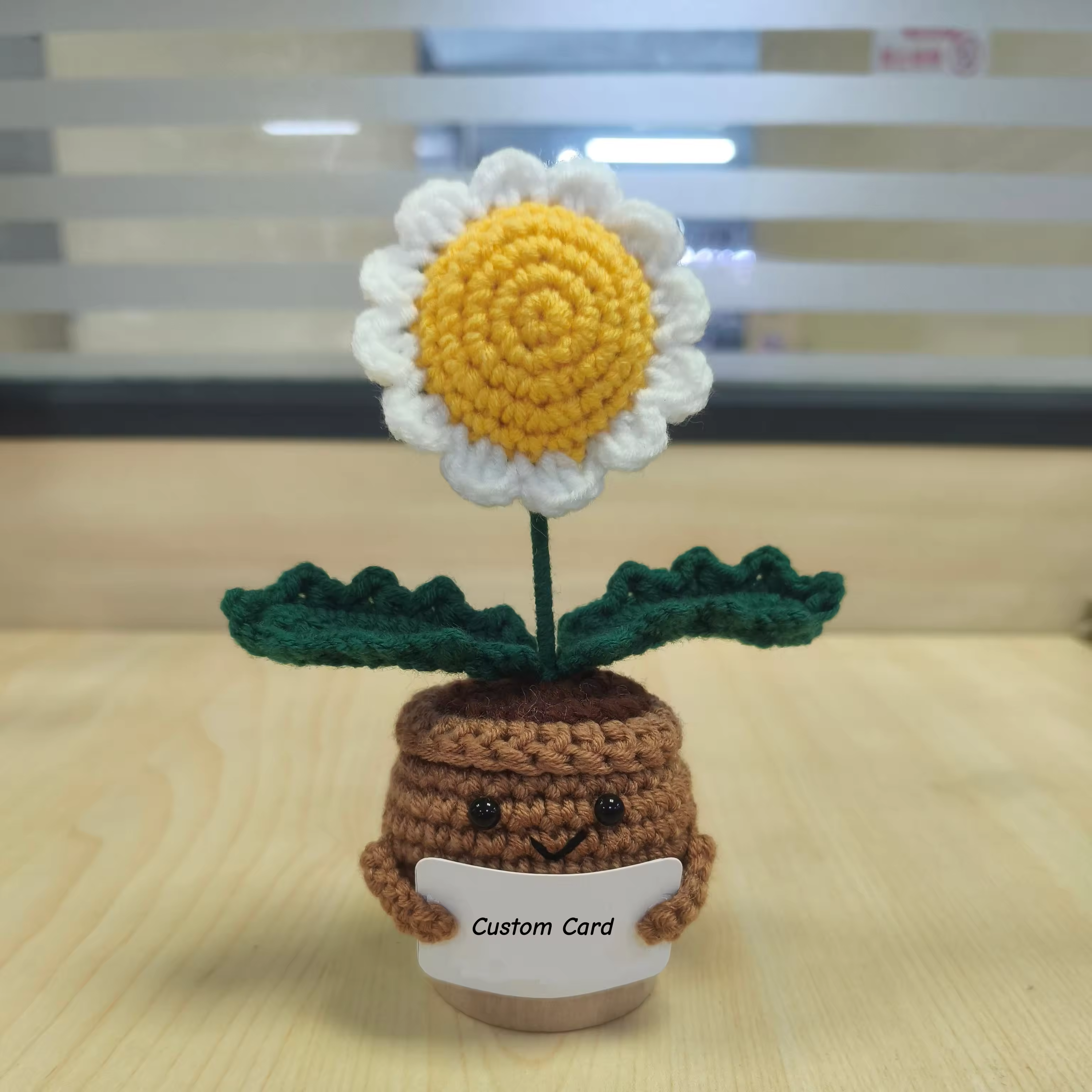 Margarita de crochet marrón31 positivo
