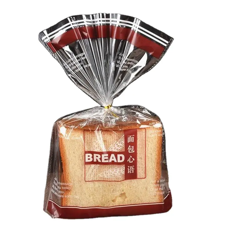 Индивидуальные сезонные прозрачные квадратные пакеты для тостов для хлеба, украшение, печать логотипа, целлофан, микроперфорированный мешок для выпечки на вынос
