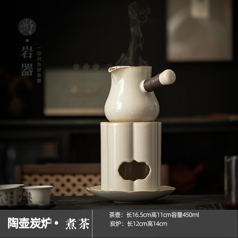 Soda Glaze - Charcoal Stove Side Handle Fair Cup