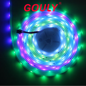 Ws2812b 5v rgbw led şerit ışık seti araba rgb piksel profil armatür esnek akıllı 5metre su geçirmez Led şerit rgb 2812 - Product Image 5